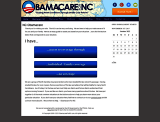 obamacarefornc.com screenshot