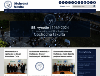 obchodnafakulta.sk screenshot