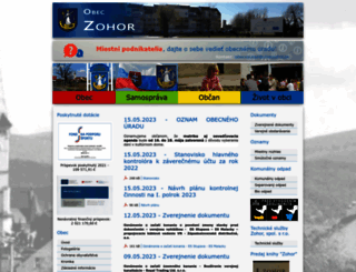 obeczohor.sk screenshot