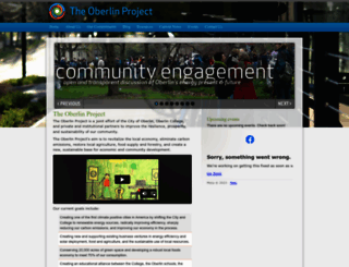 oberlinproject.org screenshot
