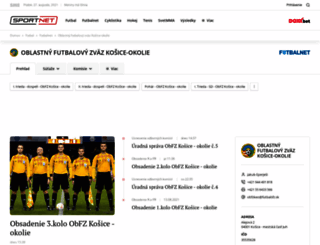 obfz-kosice-okolie.futbalnet.sk screenshot