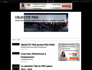 objectifpsg.over-blog.com screenshot