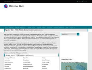 objectivequiz.com screenshot