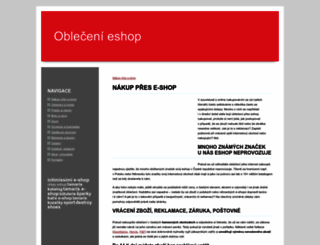 obleceni-eshop.com screenshot