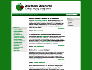 obnizcholesterol.pl screenshot