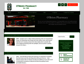 obrienpharmacy.com screenshot