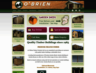 obrientimberproducts.com screenshot