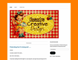 obsessivecreativedesign.wordpress.com screenshot