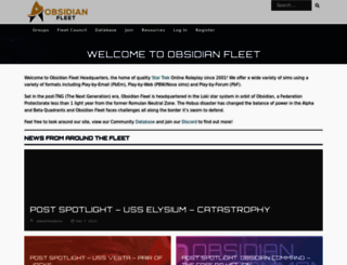 obsidianfleet.net screenshot