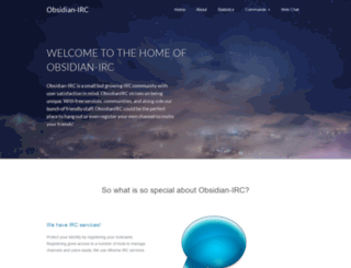 obsidianirc.net screenshot