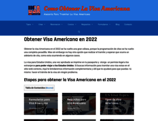 obtenervisaamericana.com screenshot