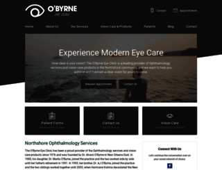 obyrneeyeclinic.com screenshot