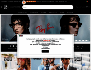 occhialiweb.com screenshot