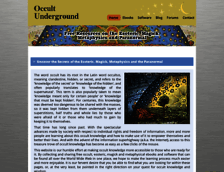 occult-underground.com screenshot