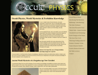 occultphysics.com screenshot