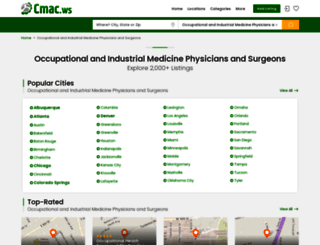 occupational-medicine-physicians.cmac.ws screenshot