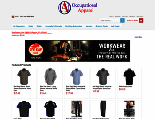 occupationalapparel.com screenshot