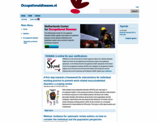 occupationaldiseases.nl screenshot