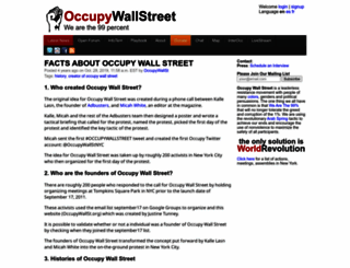 occupywallst.org screenshot