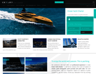 ocean-yacht-charter.com screenshot