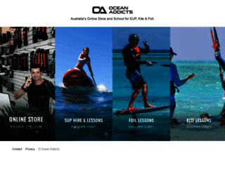 oceanaddicts.com.au screenshot