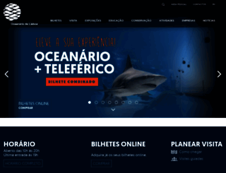 oceanario.pt screenshot