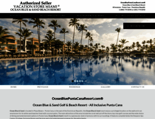 oceanbluepuntacanaresort.com screenshot
