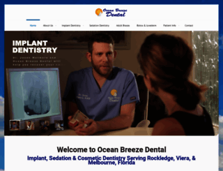 oceanbreezedental.com screenshot