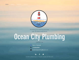oceancityplumbing.co.uk screenshot
