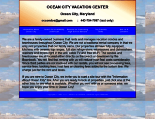 oceancityvacationcenter.com screenshot