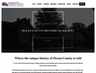 oceancountyhistory.org screenshot