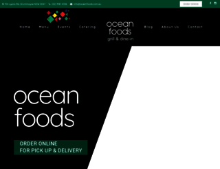 oceanfoods.com.au screenshot