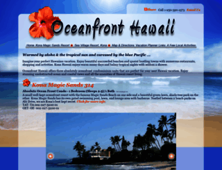 oceanfront-hawaii.com screenshot