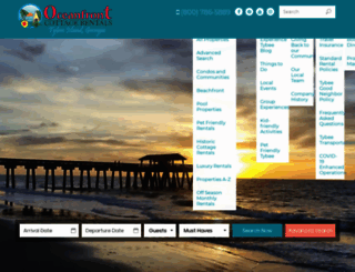 oceanfrontcottage.com screenshot