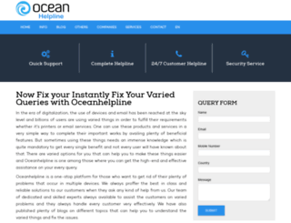 oceanhelpline.com screenshot