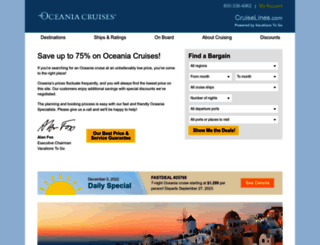 oceania.cruiselines.com screenshot