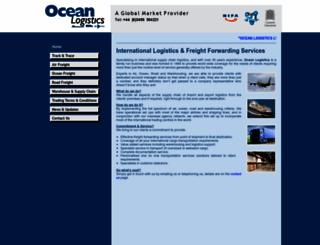 oceanlogistics.co.uk screenshot