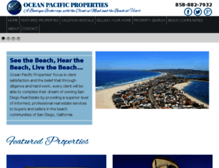 oceanpacific-properties.com screenshot