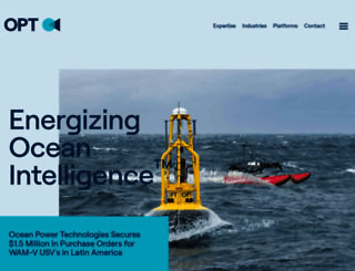 oceanpowertechnologies.com screenshot