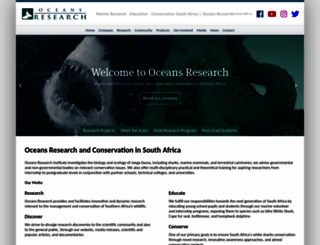 oceans-research.com screenshot