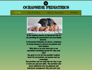 oceanside-pediatrics.com screenshot