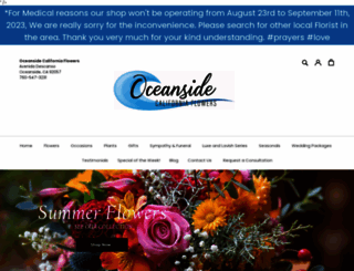 oceansidecaliforniaflowers.com screenshot
