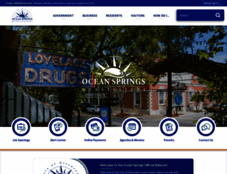 oceansprings-ms.gov screenshot