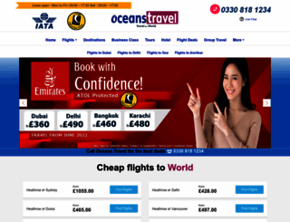 oceanstravel.co.uk screenshot