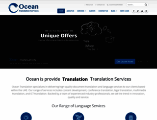 oceantranslation.ae screenshot