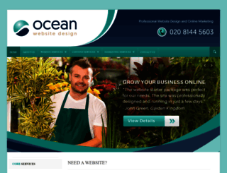 oceanwebsitedesign.co.uk screenshot