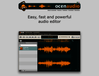 ocenaudio.com.br screenshot