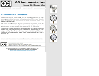 ociinstruments.com screenshot