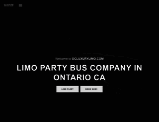 ocluxurylimo.com screenshot