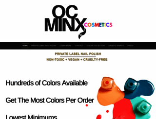 ocminxcosmetics.com screenshot